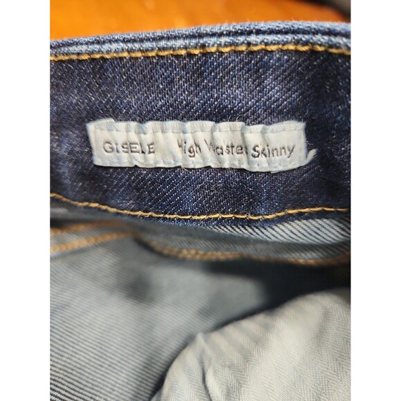 Dear John Gisele high waisted skinny women's jeans size 28 dark blue - Picture 3 of 10